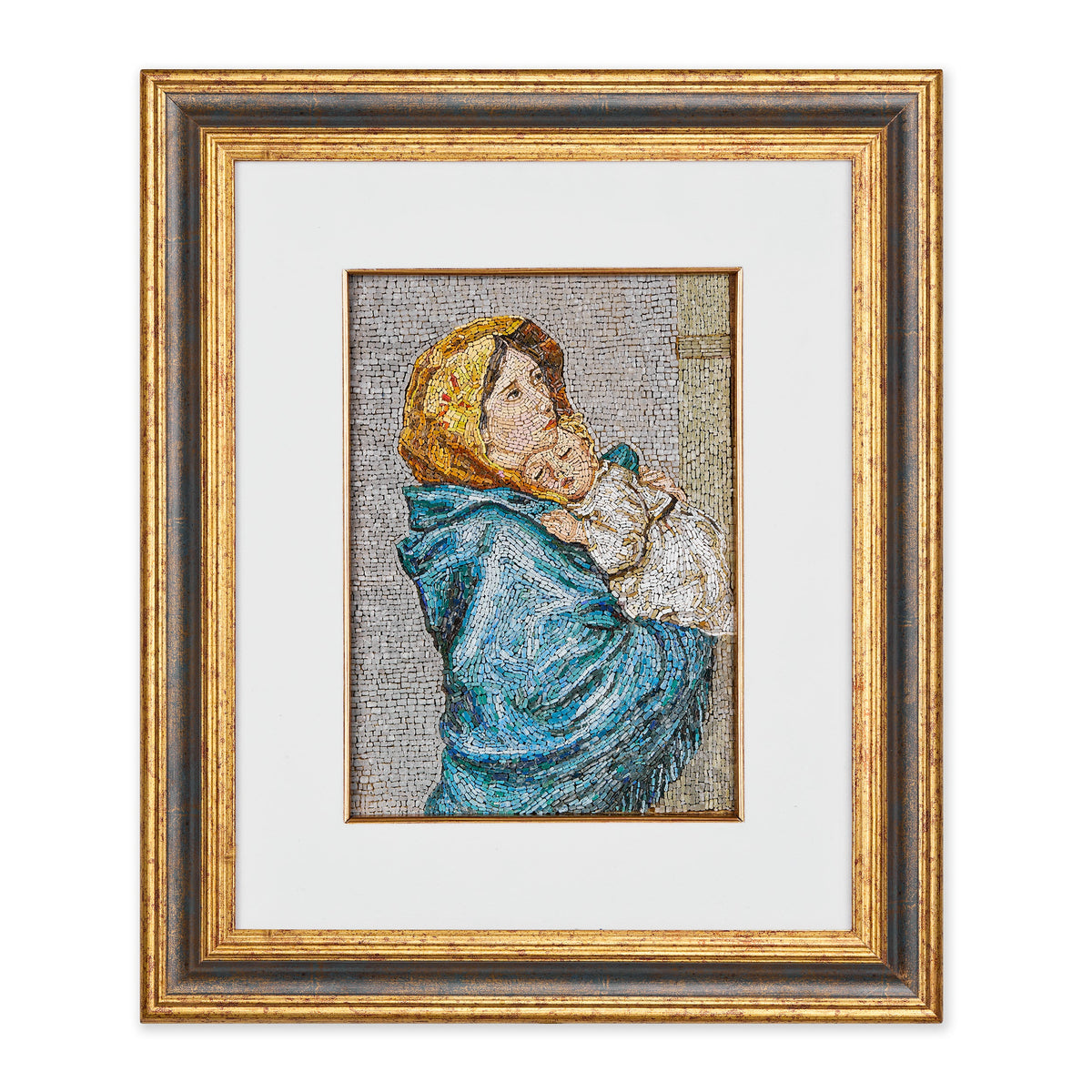 Mosaico inspirado en la Madonnina de Ferruzzi