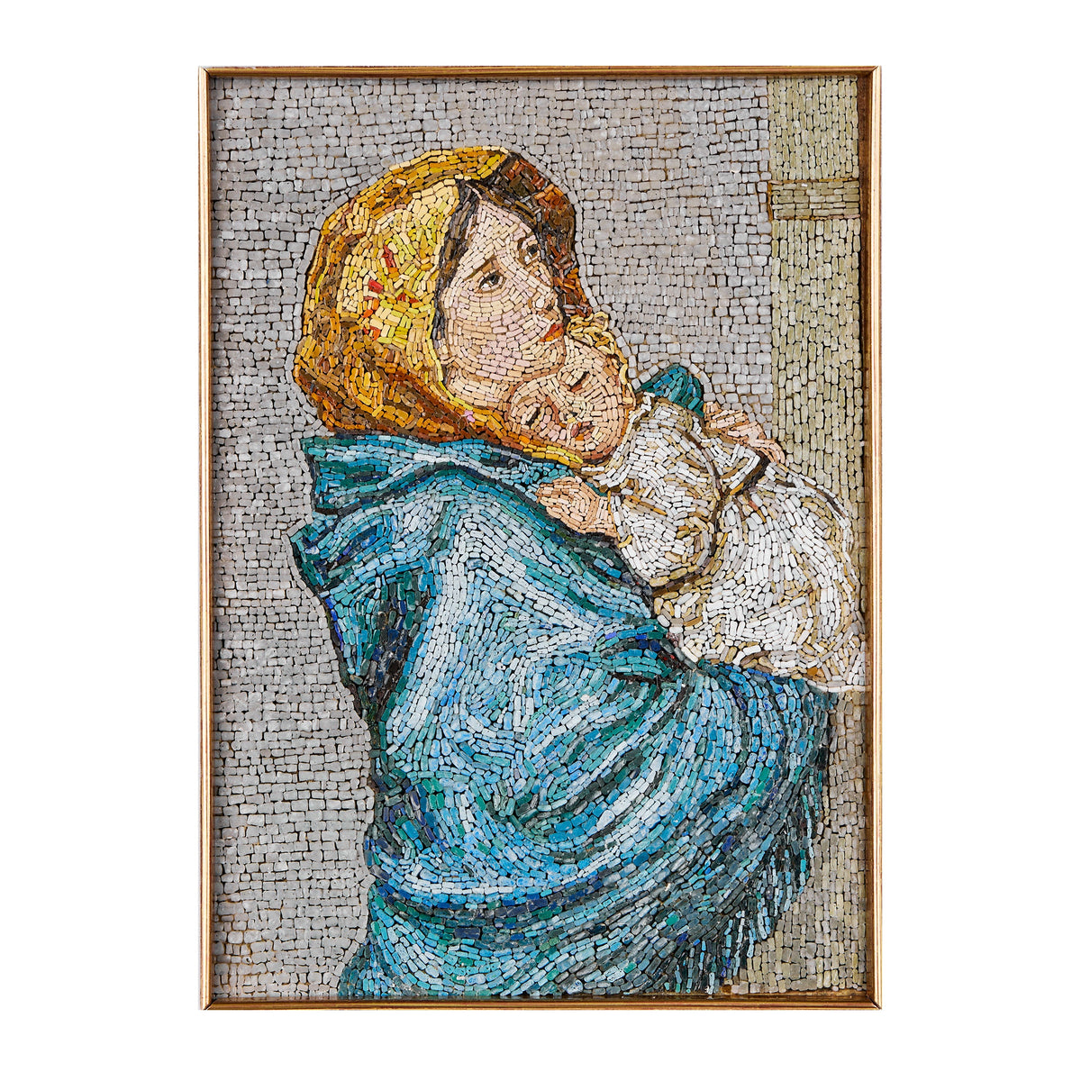 Mosaico inspirado en la Madonnina de Ferruzzi
