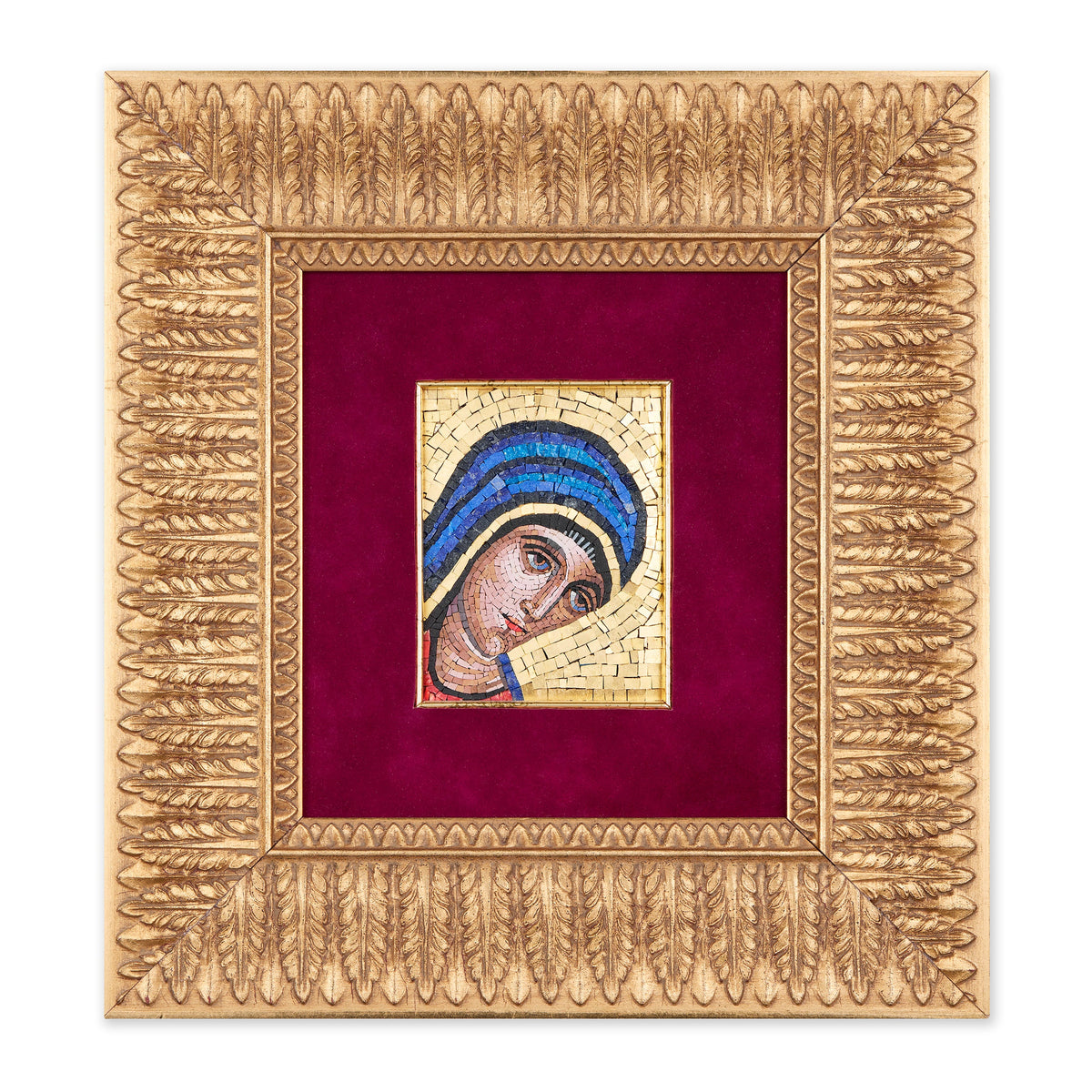 Mosaico de la Virgen bizantina