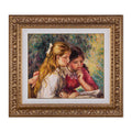 Mosaic of Two Girls Reading