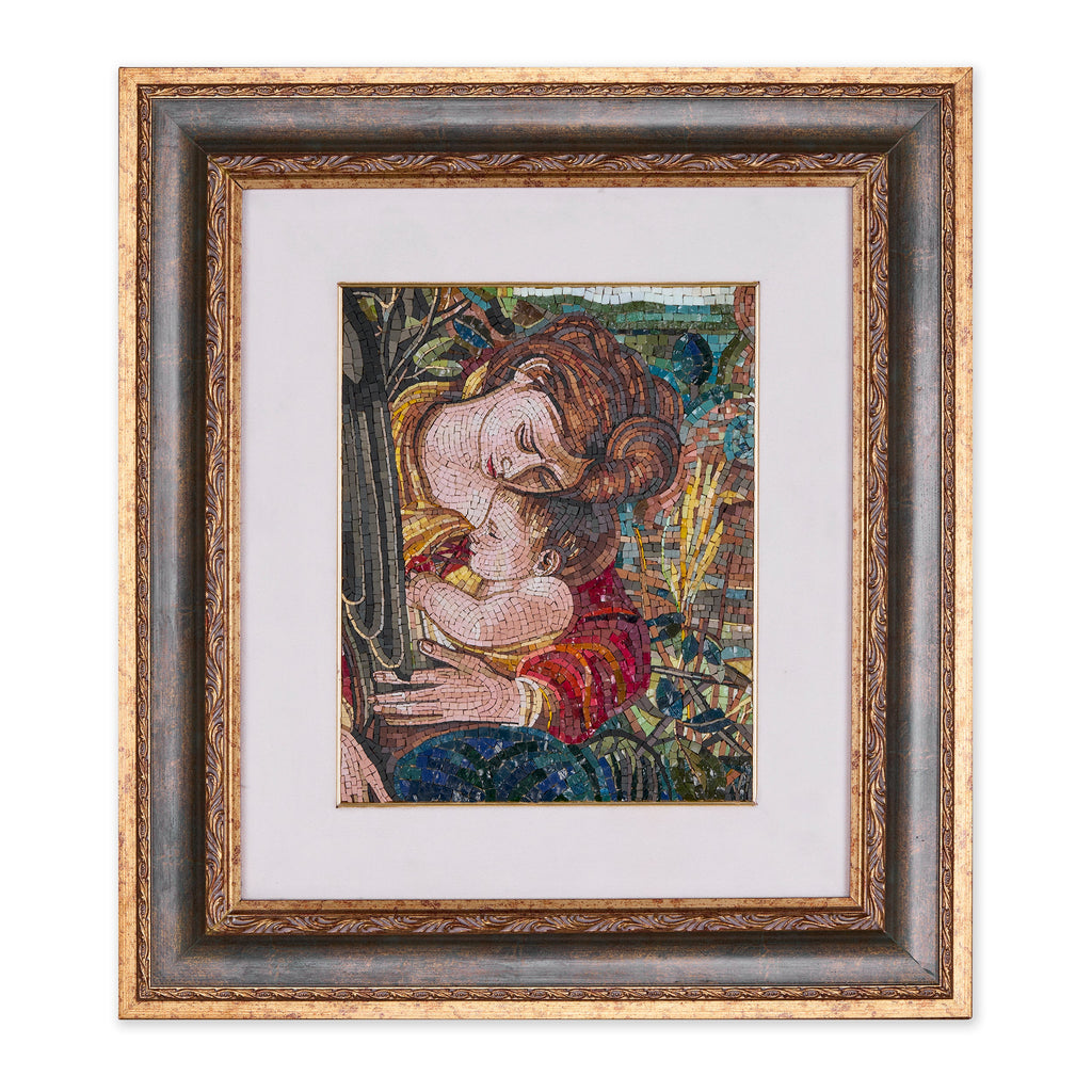 Mosaic Inspired by the Virgin from Caravaggio’s The Rest on the Flight into Egypt
