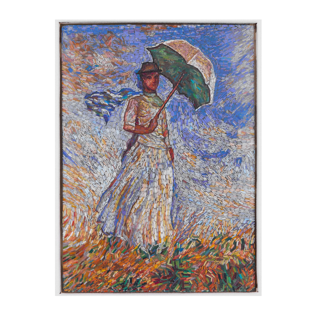 Mosaic Inspired by Claude Monet’s Woman with a Parasol