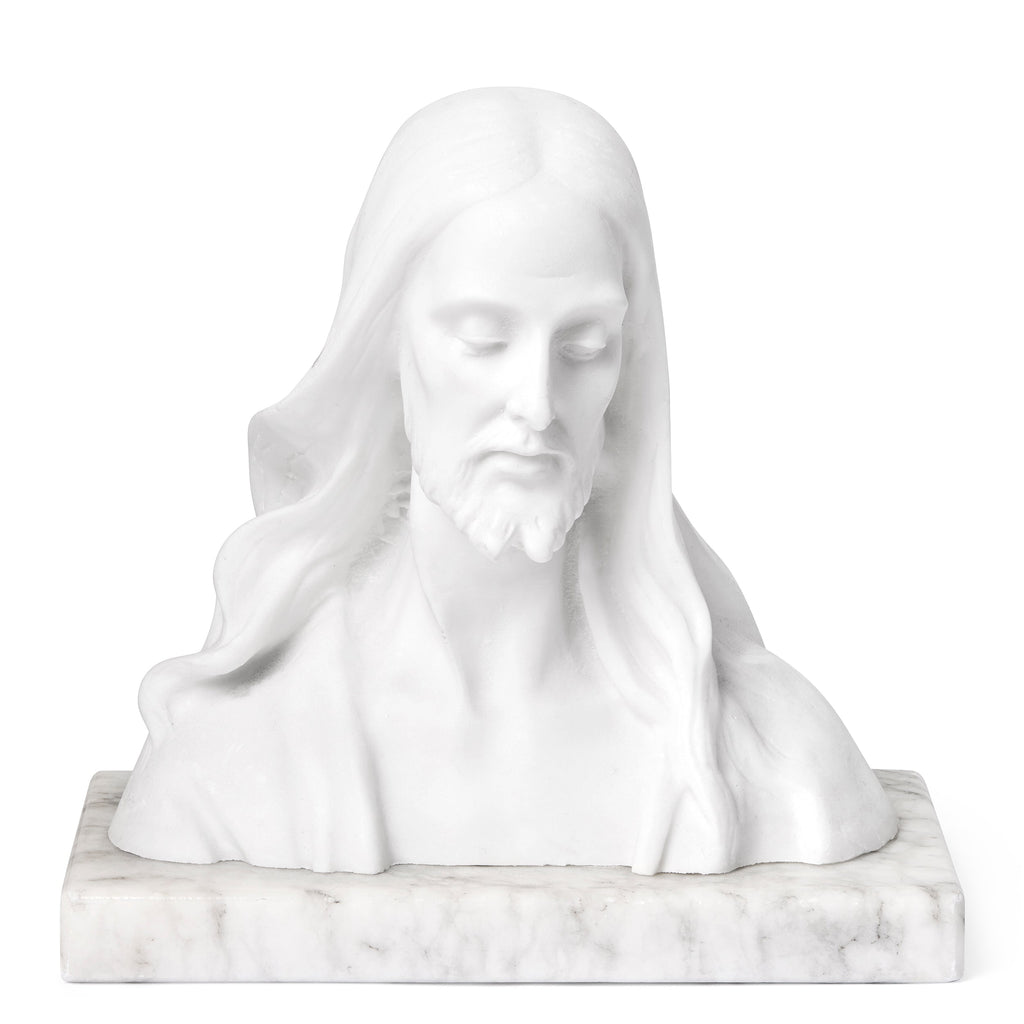 Bust in Alabaster and Marble of Christ