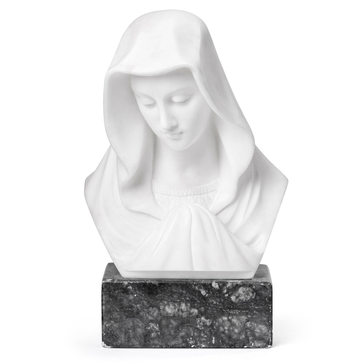 Bust in Marble of the Madonna with Veil