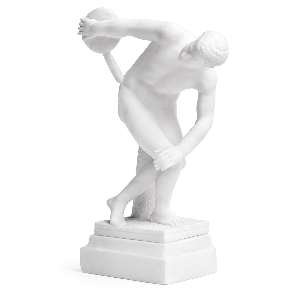 Sculpture in Marble inspired by the Discobolus of Myron