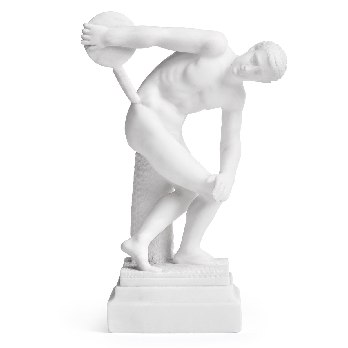 Sculpture in Marble inspired by the Discobolus of Myron