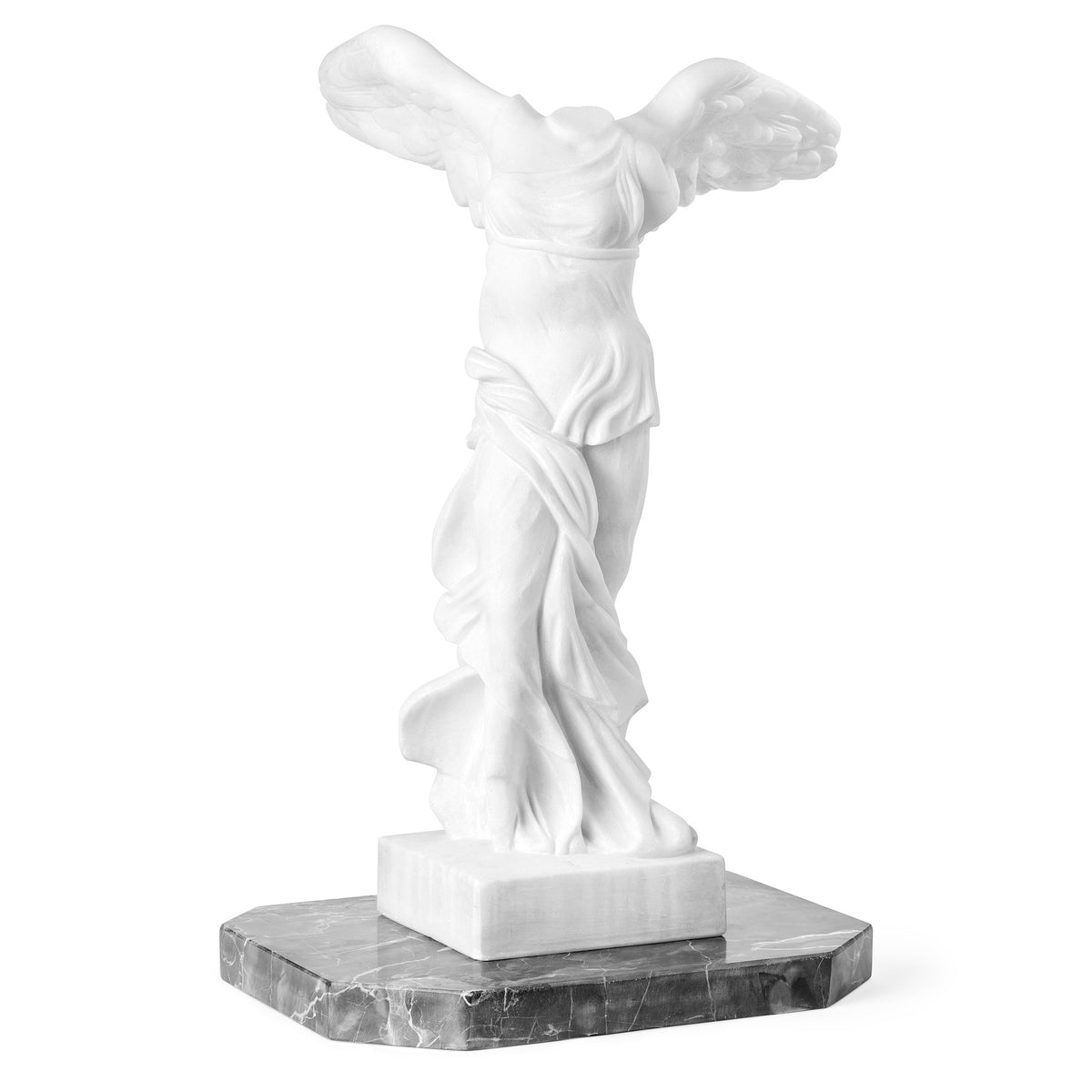 Sculpture in Alabaster and Marble inspired by Winged Victory of Samothrace