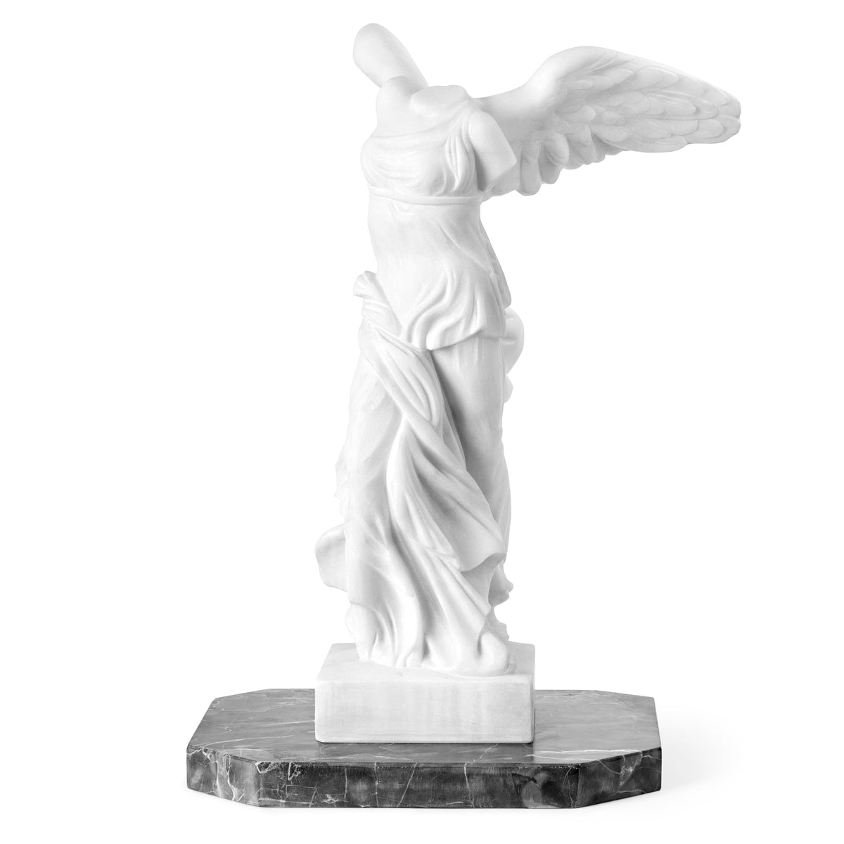 Sculpture in Alabaster and Marble inspired by Winged Victory of Samothrace