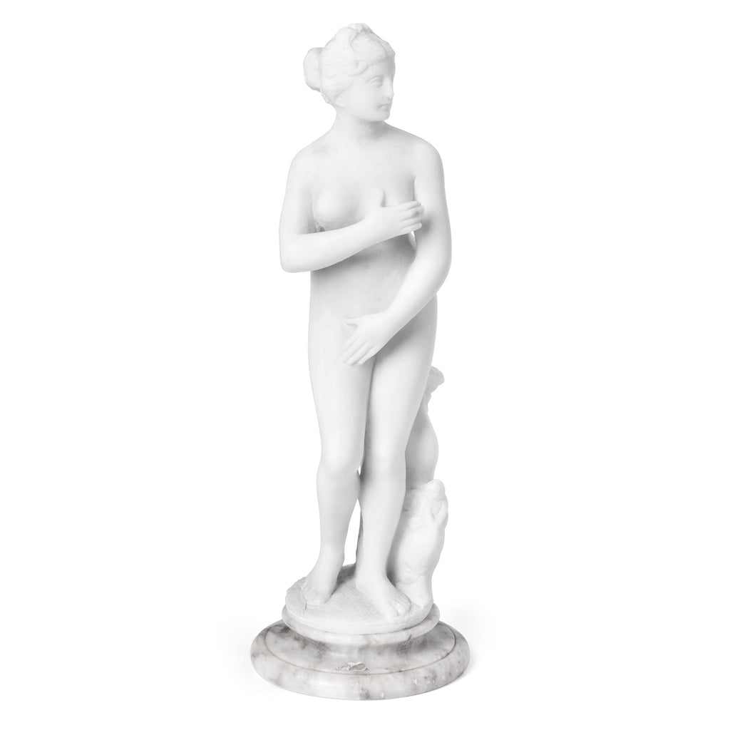 Sculpture in Alabaster and Marble inspired by the Capitoline Venus