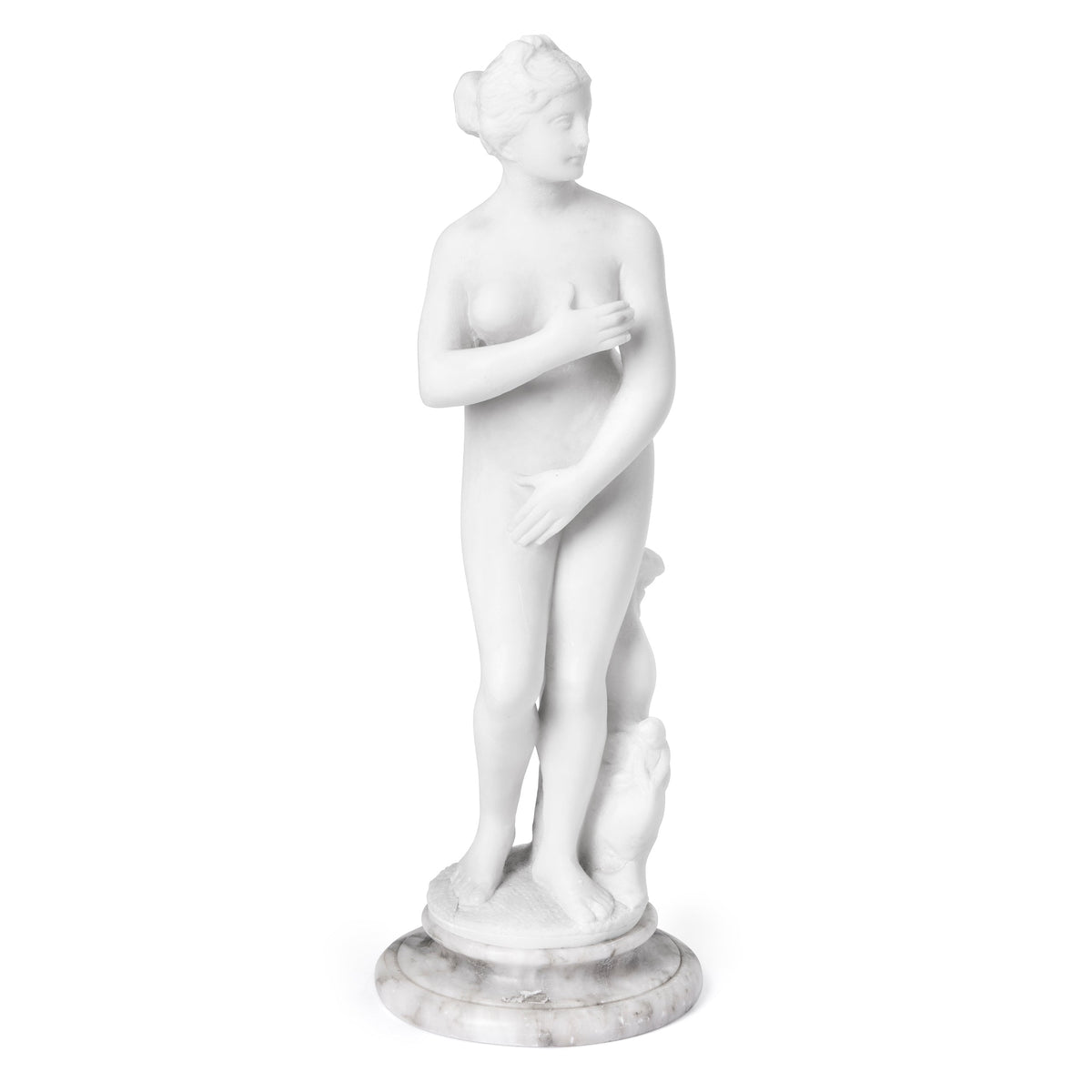 Sculpture in Alabaster and Marble inspired by the Capitoline Venus
