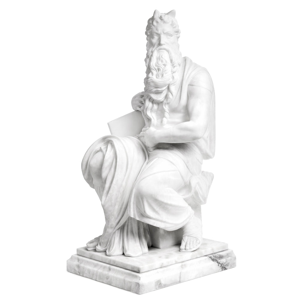 Sculpture in Marble inspired by Michelangelo's Moses