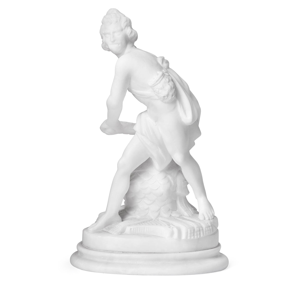 Sculpture in Alabaster inspired by Gian Lorenzo Bernini's David