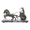 Sculpture in Bronze and Marble of a Roman Biga