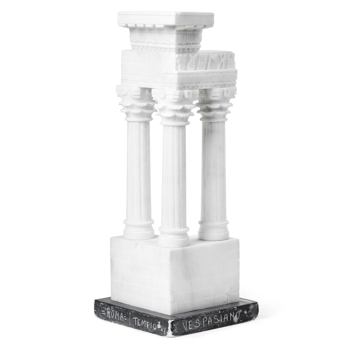 Sculpture in Alabaster and Marble of the Three Columns of the Temple of Vespasian